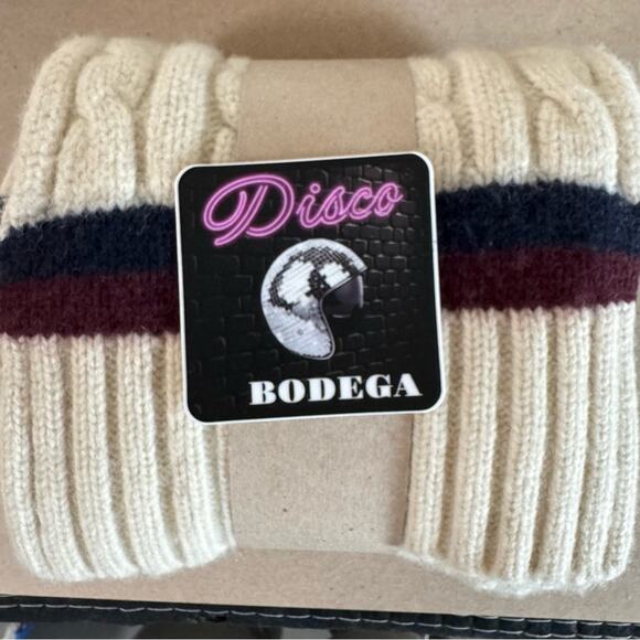 Ralph Lauren Cable Knit Cashmere Wool Thick 69” Winter Scarf Vintage Preppy - Picture 7 of 8